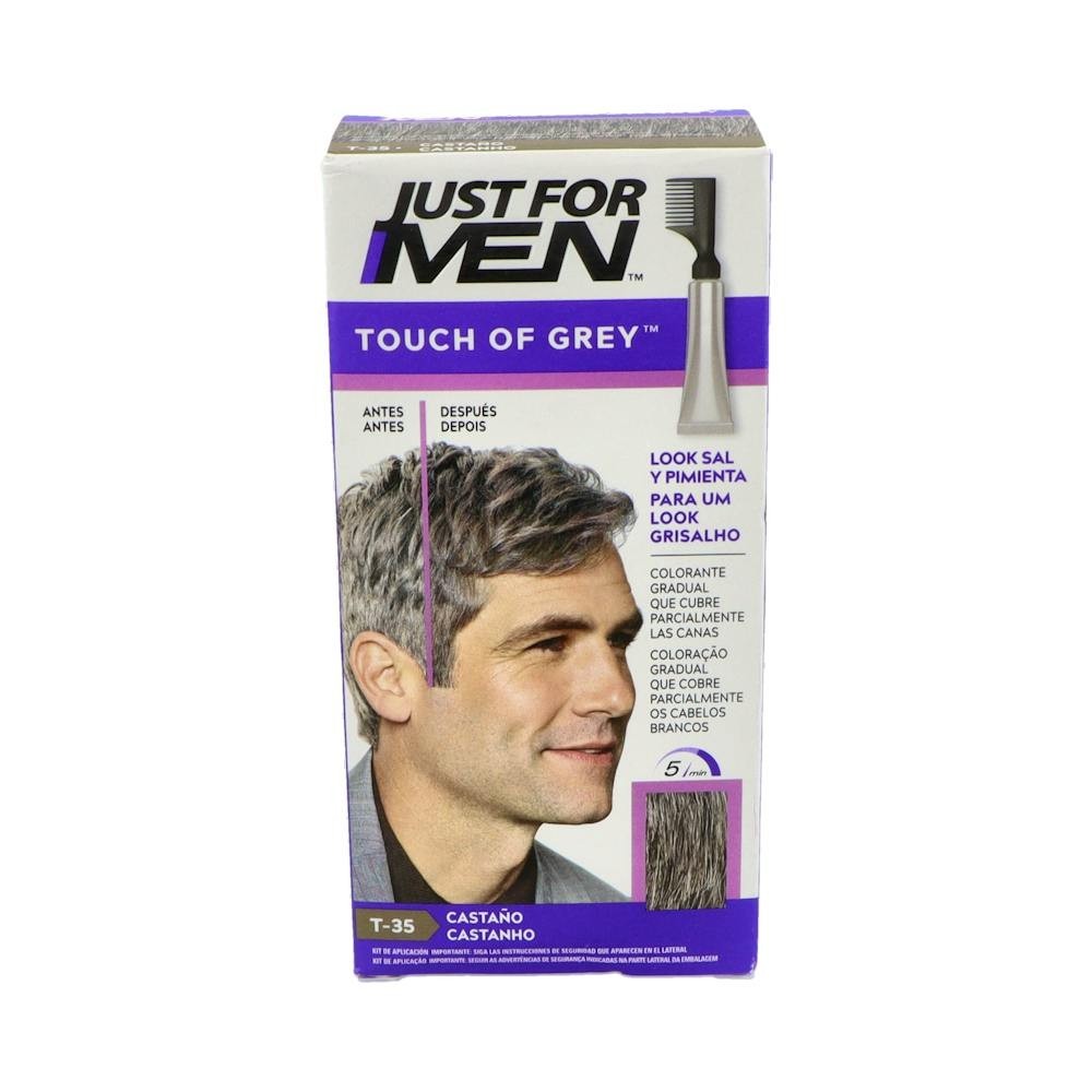 Just for Men Touch of Grey tratamiento colorante gradual castaño 40g