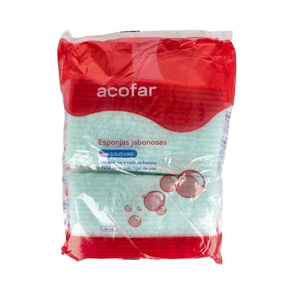 Acofar esponjas enjabonadas desechables 24uds