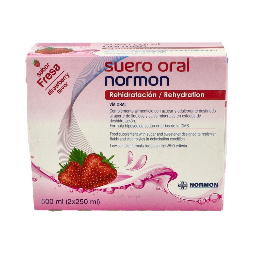 Normon Suero Oral Fresa 2x250ml