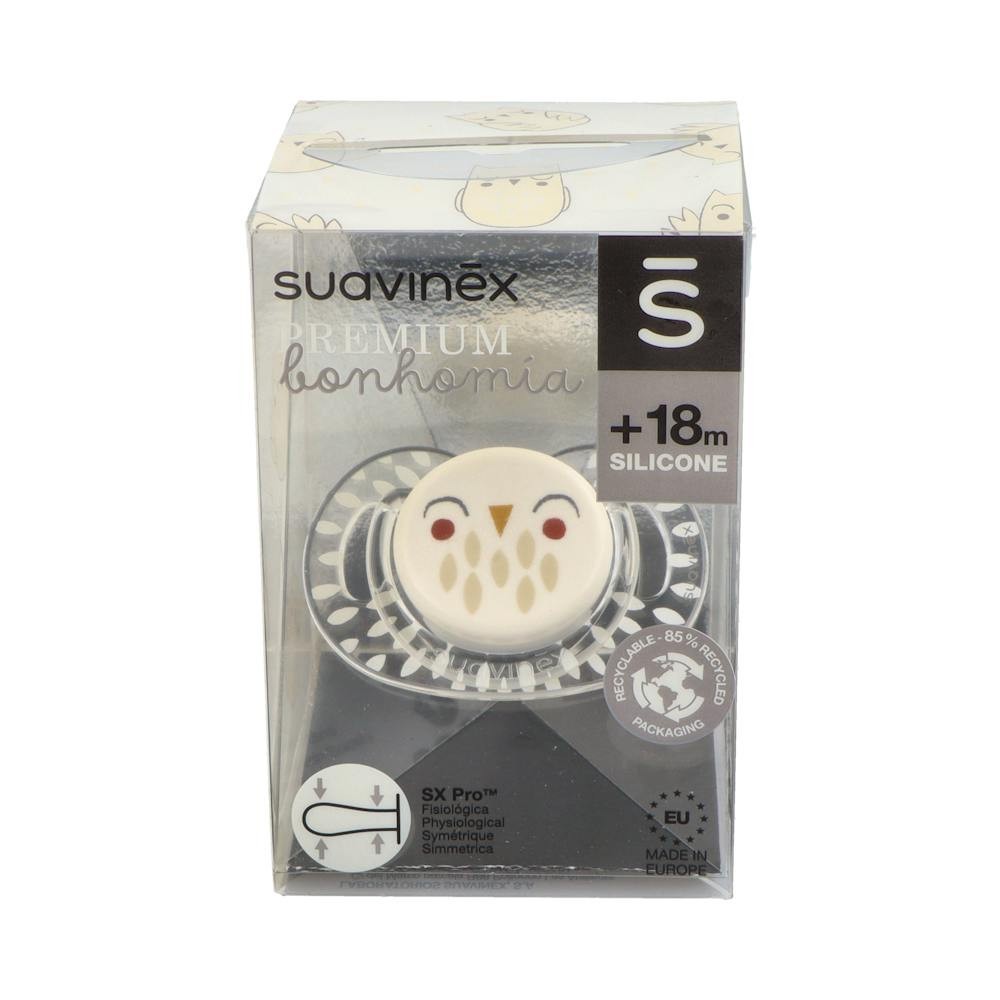 Suavinex Chupete Premium Bonhomia Fisiológico Silicona +18m 1ud