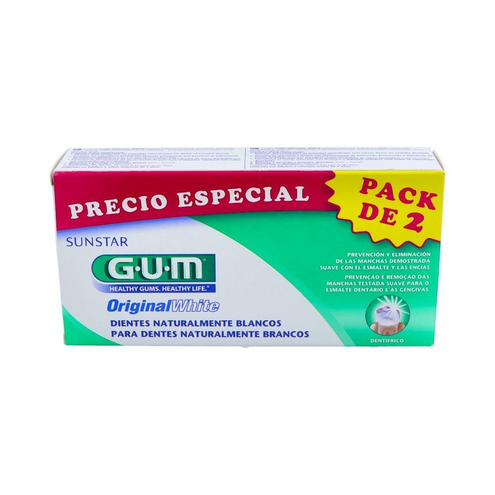 GUM Original White Pasta Dentífrica 2x75ml