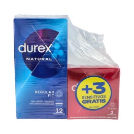 Durex Natural 12uds + Sensitivo Suave 3uds