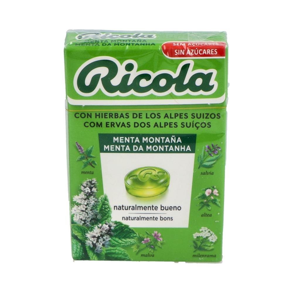 Ricola menta montaña caramelos sin azúcar 50g