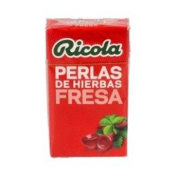 Ricola fresa perlas sin azúcar 25g