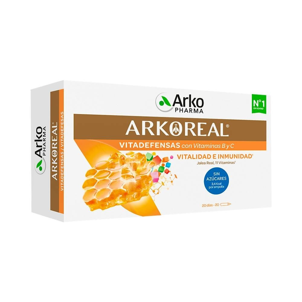 Arkopharma Arkoreal Vitadefensas con Vitamina B y C Sin Azúcar 20ampollas