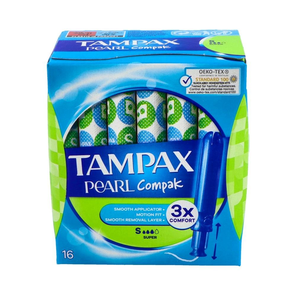 Tampax Compak Pearl Super 16uds