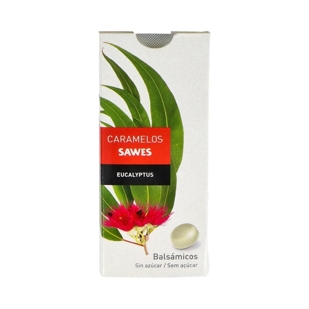 Sawes Caramelos Blister Sin Azúcar Sabor Eucalipto 22g