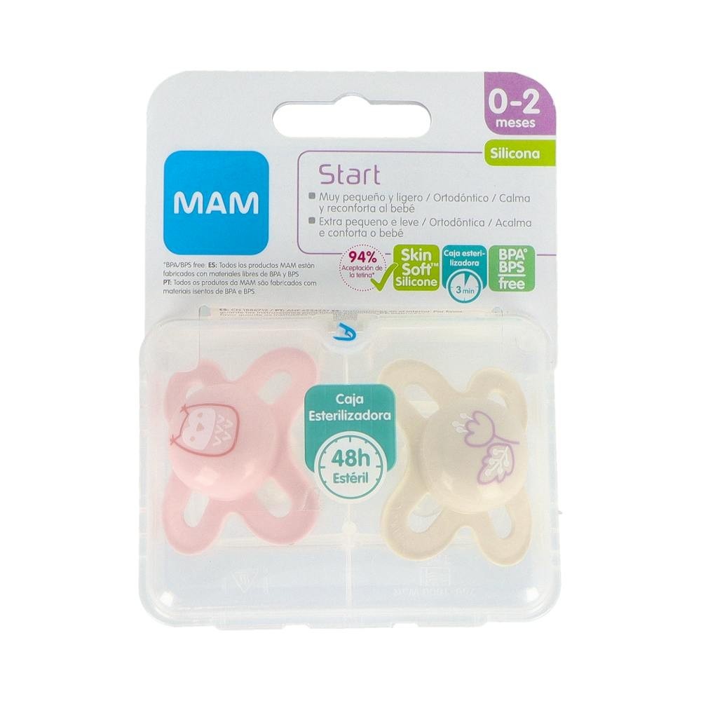 Mam Start  Chupete De Silicona 0-2m 2u