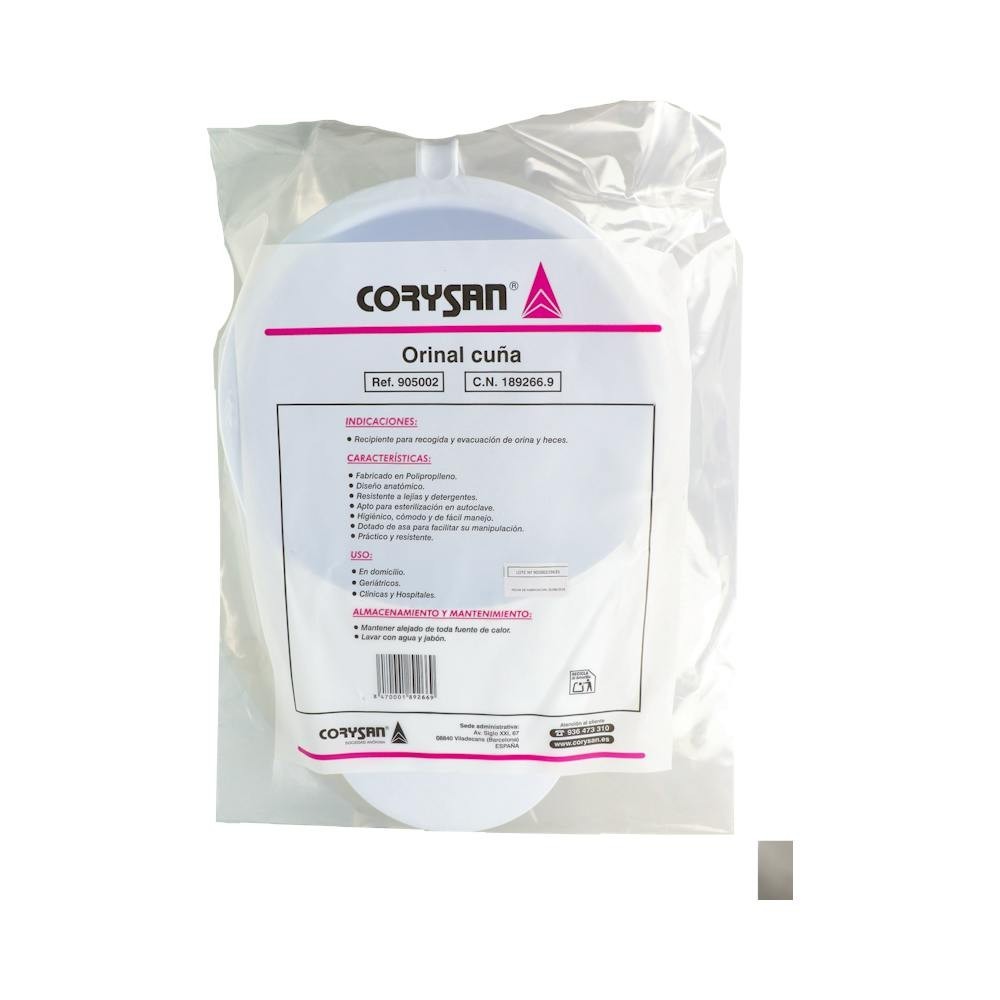 Corysan Orinal de plástico tipo cuña 1ud