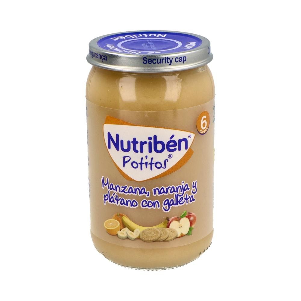 Nutriben Manzana Naranja Platano Y Galleta Potito 235 G