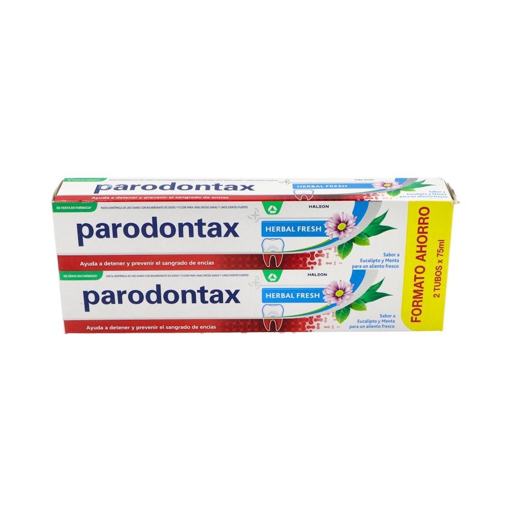 Parodontax Herbal Fresh Sabor a Eucalipto y Menta 2x75ml