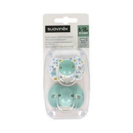 Suavinex Chupete Prints Fisiológico Silicona SX Pro 6-18m 2uds