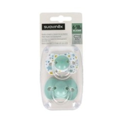 Suavinex Chupete Prints Fisiológico Silicona SX Pro 6-18m 2uds