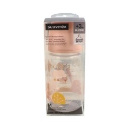 Suavinex Biberón Prints Fisiológico Sx Pro Silicona Medio +0M 270ml 1ud