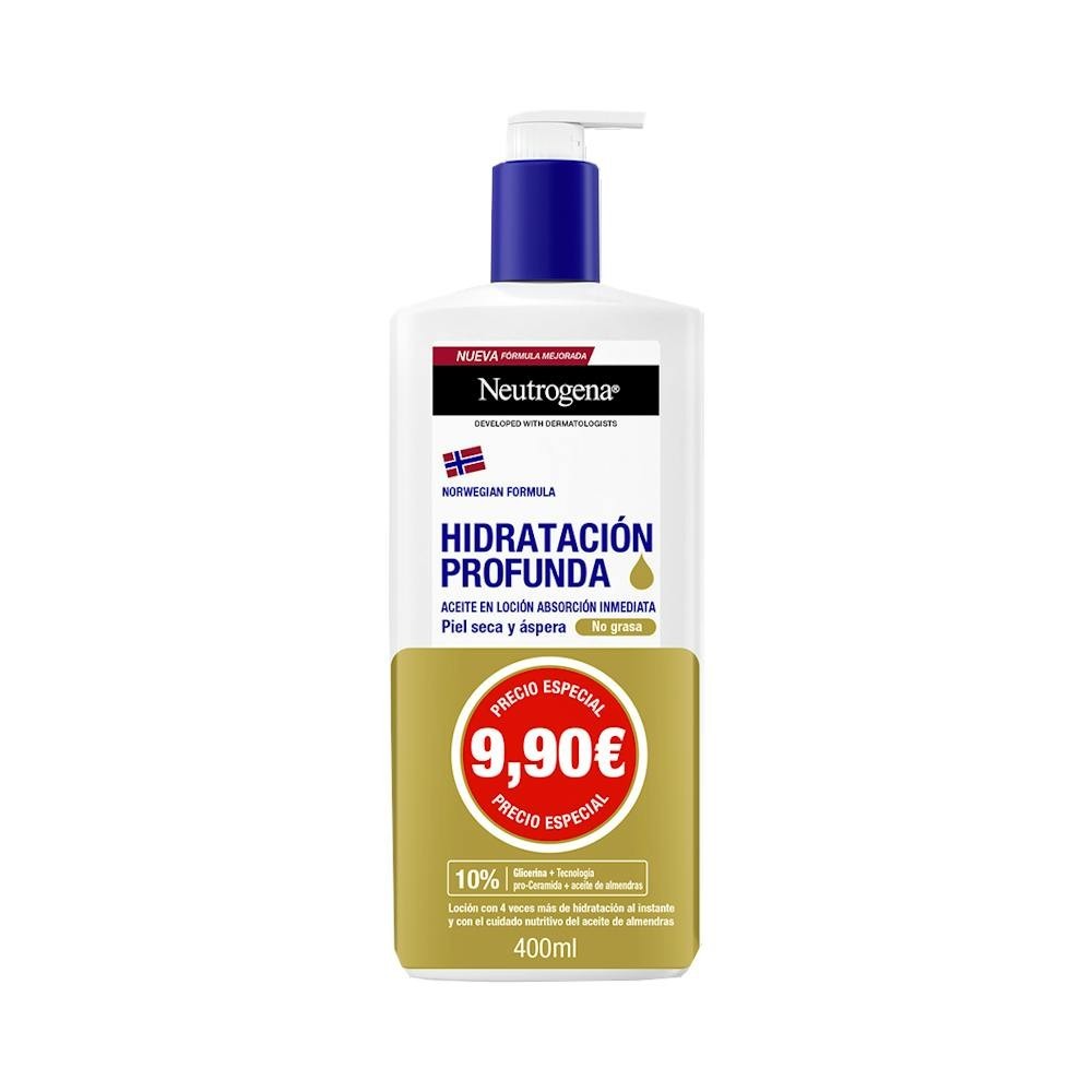 Neutrogena Hidratación Profunda Aceite Loción No Grasa 400ml