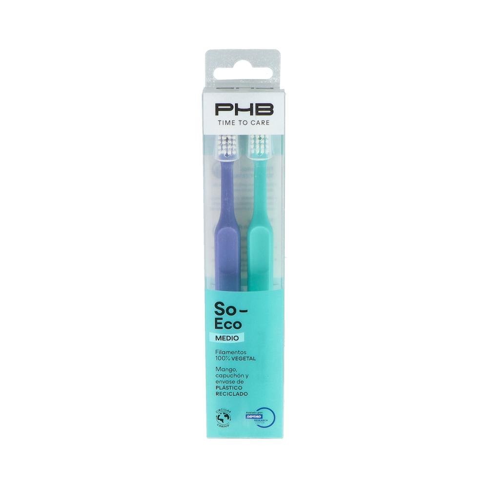 PHB Time To Care So-Eco Pack Cepillo Dental Medio 2uds