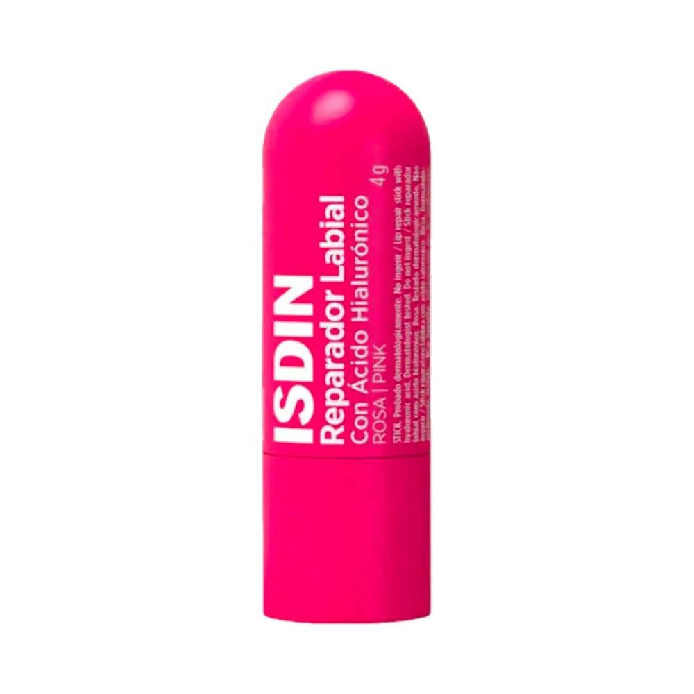 ISDIN Reparador Labial con Ácido Hialurónico Stick Rosa 4g