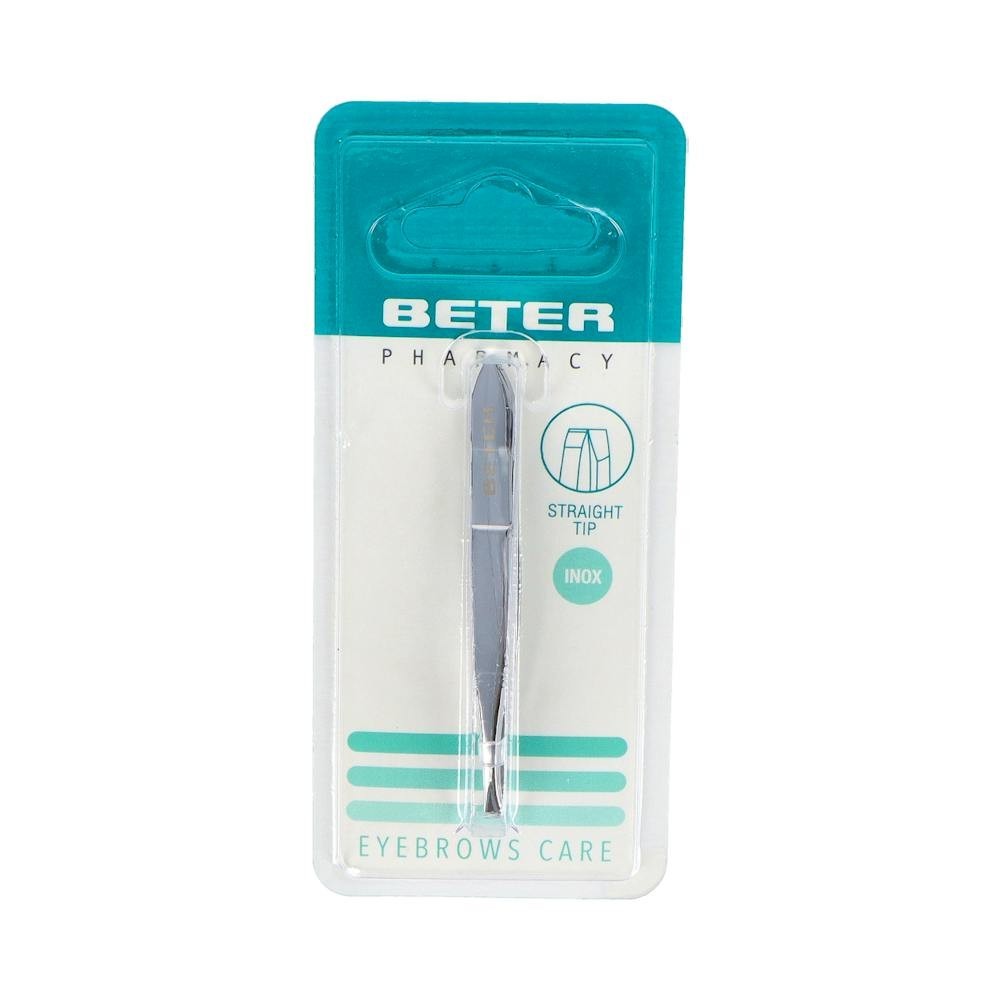 Beter pinza depilación cromada recta 7,2cm 1ud