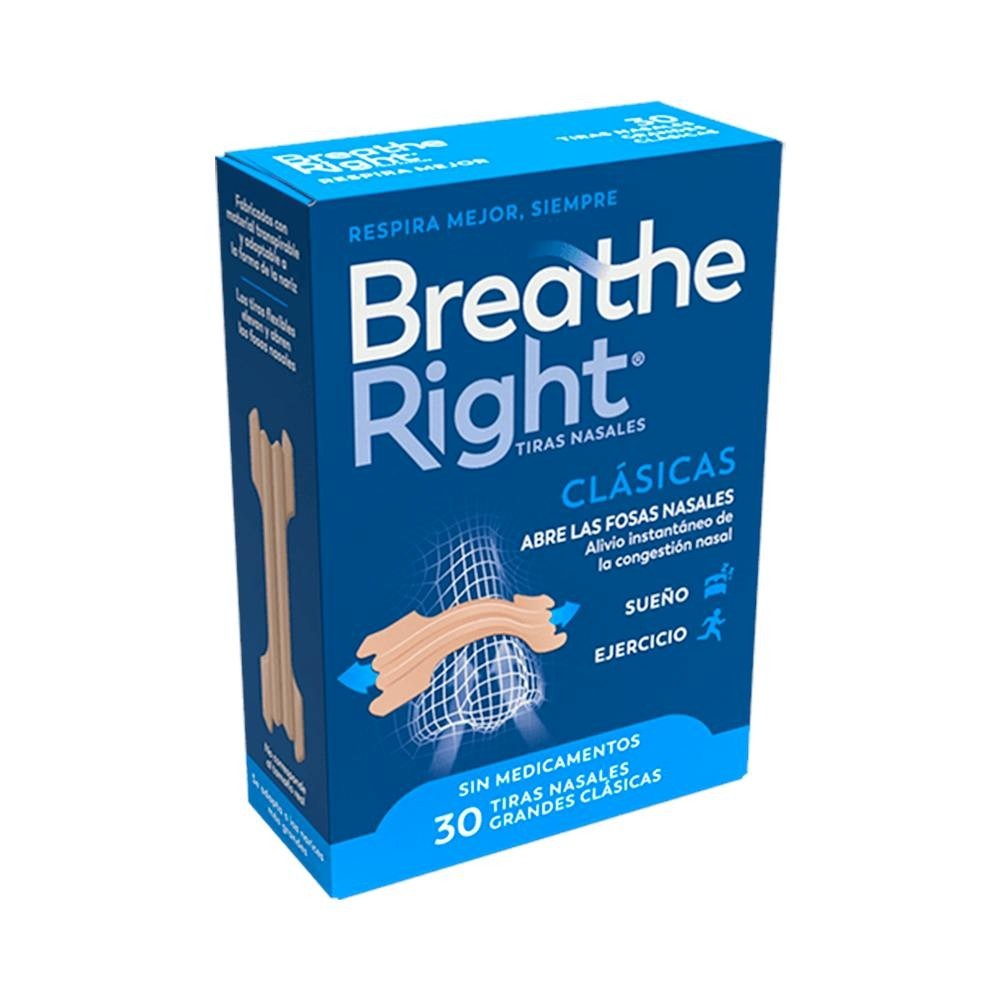 Breathe Right Tiras Nasales Grandes 30uds