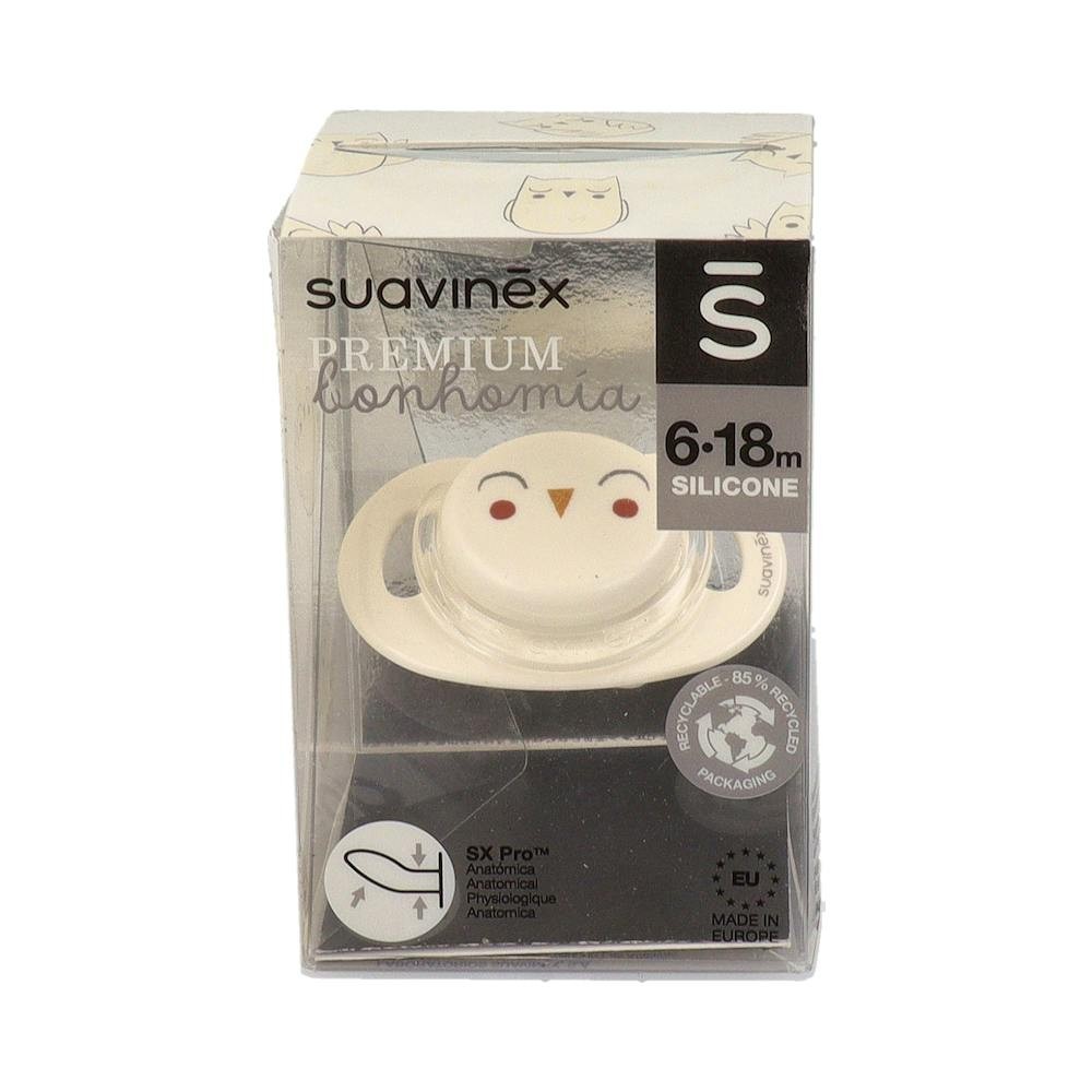 Suavinex Chupete Premium Bonhomia Anatómico Silicona 6-18m 1ud
