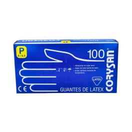 Corysan guantes látex talla pequeña 100uds
