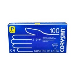 Corysan guantes látex talla pequeña 100uds