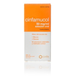 CINFAMUCOL CARBOCISTEINA 50 MG/ML SOLUCION ORAL