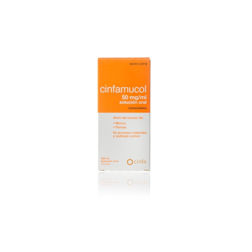 CINFAMUCOL CARBOCISTEINA 50 MG/ML SOLUCION ORAL