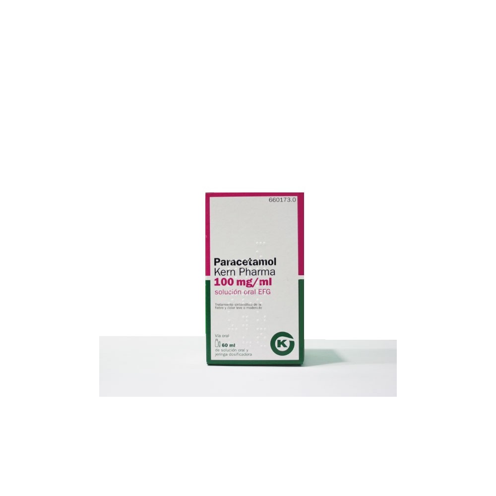 PARACETAMOL KERN PHARMA EFG 100 MG/ML SOLUCION ORAL 60 ML