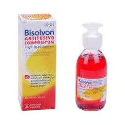 BISOLVON ANTITUSIVO COMPOSITUM 3MG/ML + 1,5MG/ML SOLUCIÓN ORAL , 1 FRASCO DE 200ML