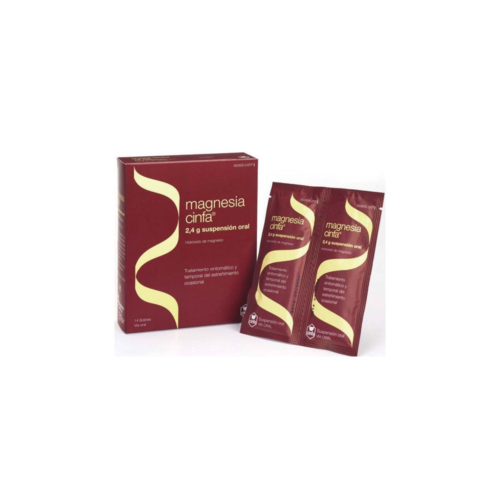 MAGNESIA CINFA 2.4 G 14 SOBRES SUSPENSION ORAL 1