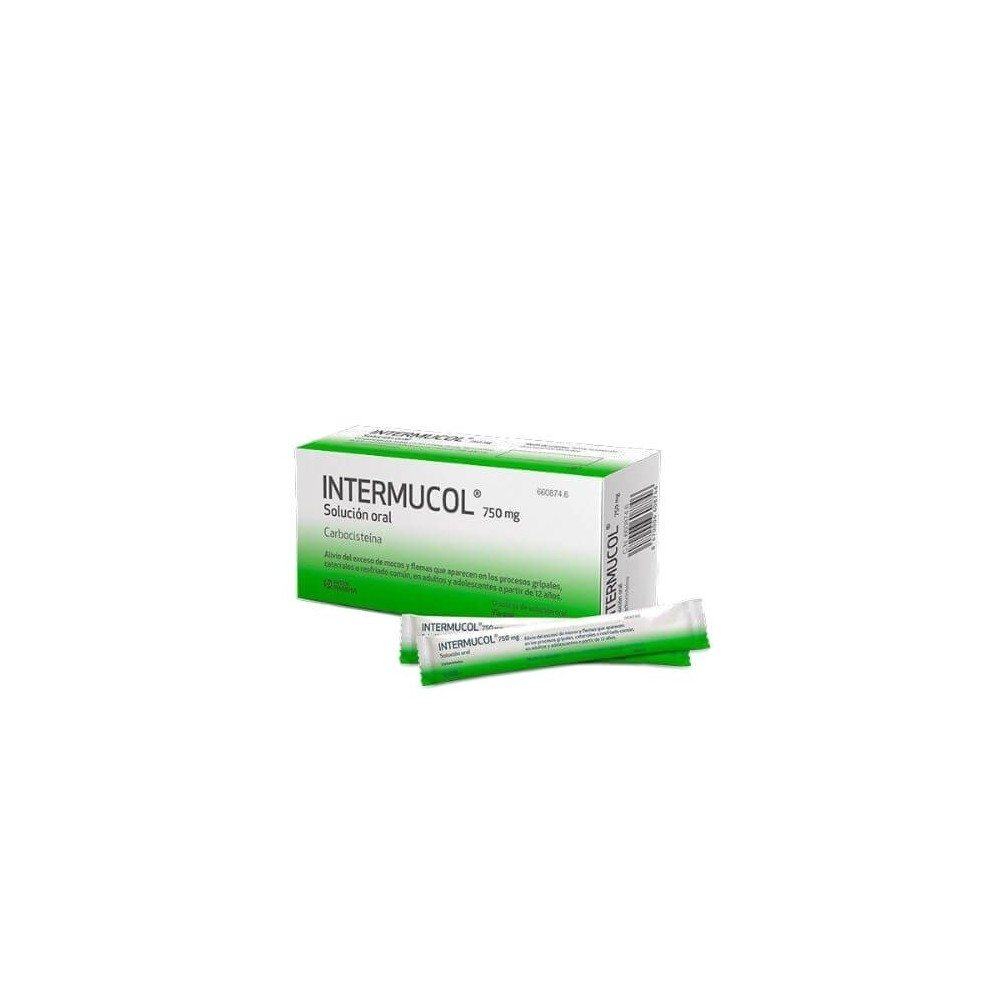 INTERMUCOL 750MG SOLUCIÓN ORAL, 12SOBRES