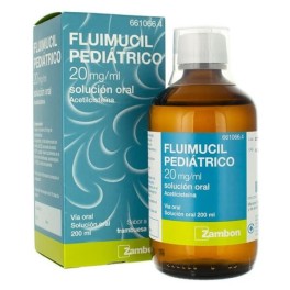 FLUIMUCIL PEDIATRICO 20 MG/ML SOLUCION ORAL, 1 FRASCO DE 200ML