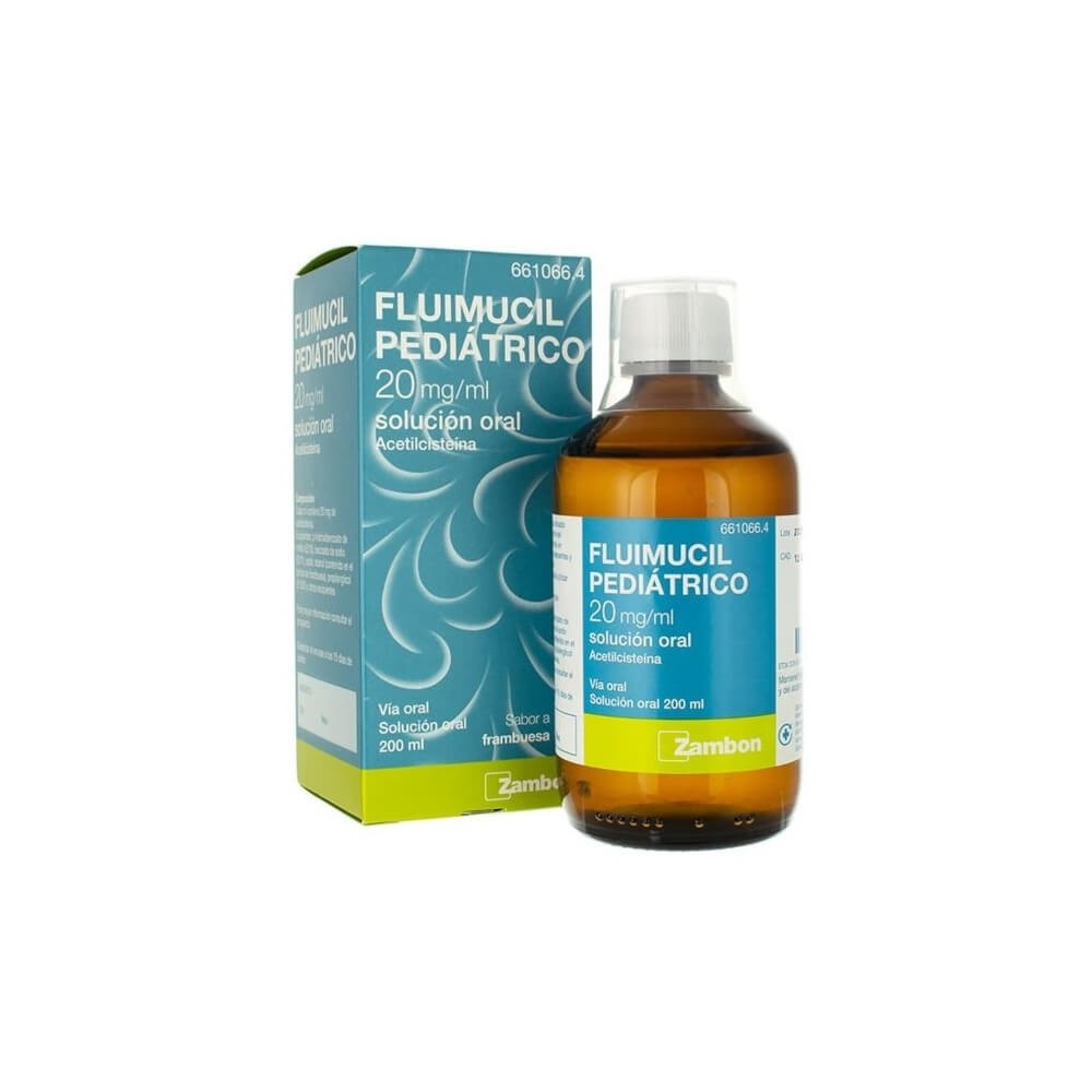FLUIMUCIL PEDIATRICO 20 MG/ML SOLUCION ORAL, 1 FRASCO DE 200ML