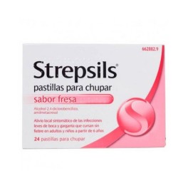 STREPSILS 24 PASTILLAS PARA CHUPAR FRESA