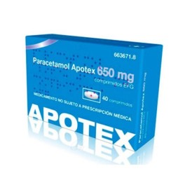 PARACETAMOL APOTEX EFG 650 MG 40 COMPRIMIDOS