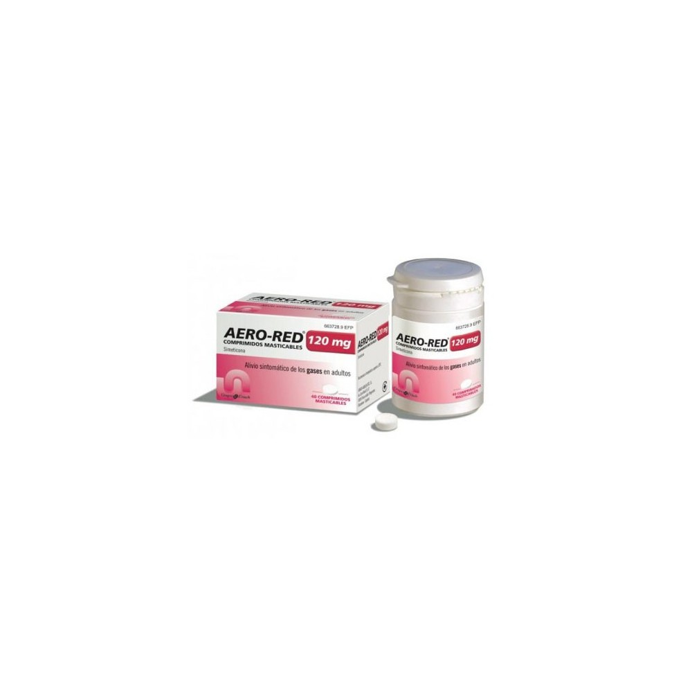 AERO RED 120 MG 40 COMPRIMIDOS MASTICABLES