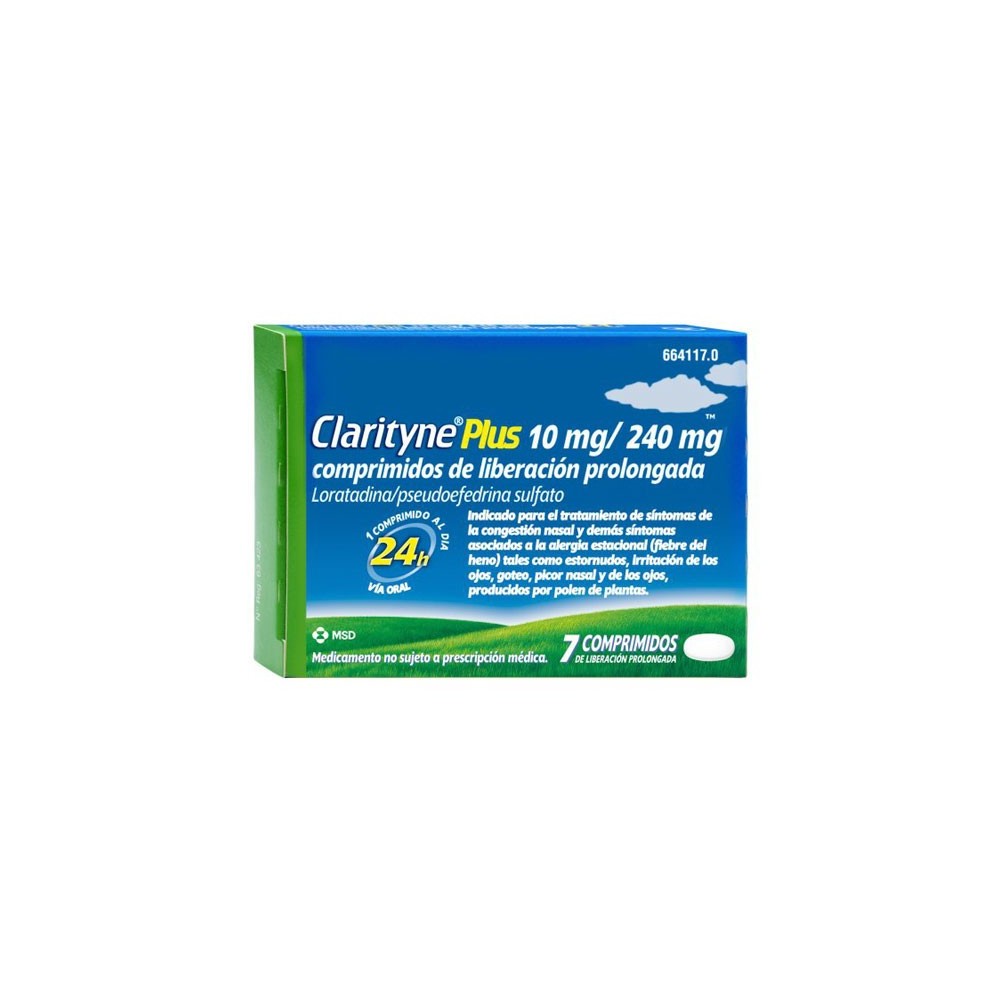 CLARITYNE PLUS 10/240 MG 7 COMPRIMIDOS LIBERACIO