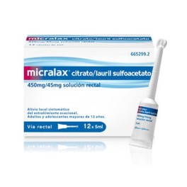 MICRALAX EMULSION RECTAL 12 MICROENEMAS 5 ML