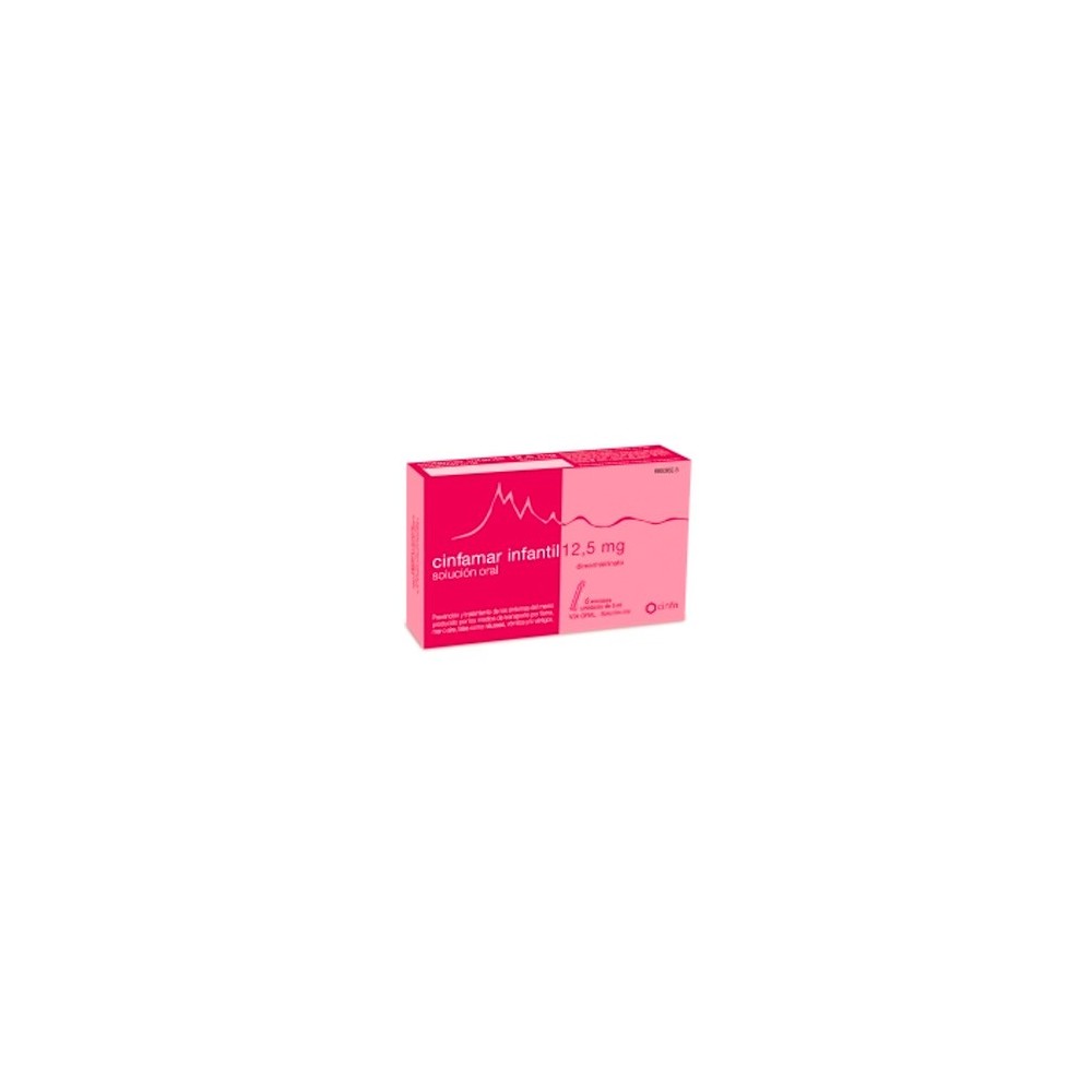 CINFAMAR INFANTIL 12.5 MG SOLUCION ORAL 6 UNIDOS