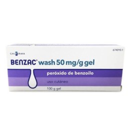 BENZAC WASH 50MG/G GEL, 1 TUBO DE 100G