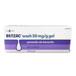 BENZAC WASH 50MG/G GEL, 1 TUBO DE 100G