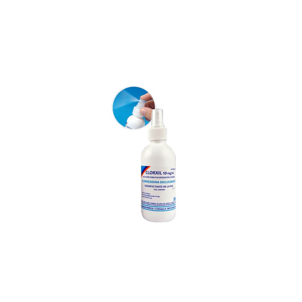 CLORXIL 10MG/ML SOLUCIÓN PARA PULVERIZACION CUTÁNEA, 1 FRASCO DE 250ML