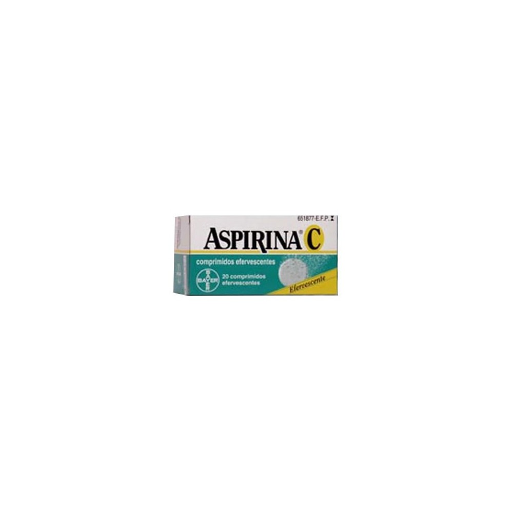 ASPIRINA C 400/240 MG 20 COMPRIMIDOS EFERVESCENT
