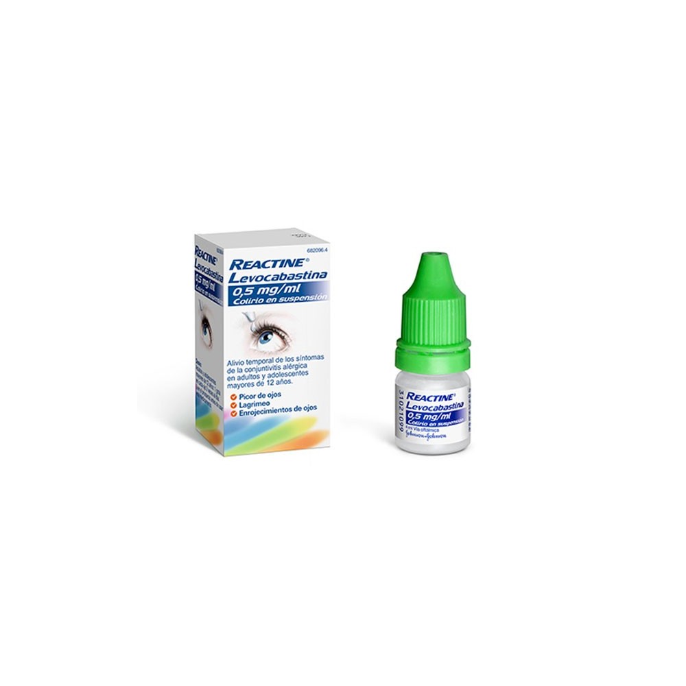 REACTINE LEVOCABASTINA 0.5 MG/ML COLIRIO 1 FRASC