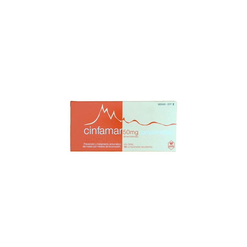 CINFAMAR 50 MG 10 COMPRIMIDOS RECUBIERTOS