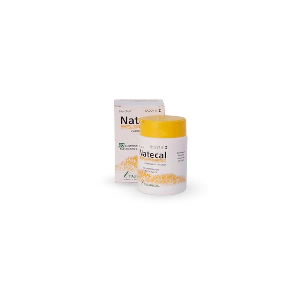NATECAL 600MG, 60 COMPRIMIDOS MASTICABLES
