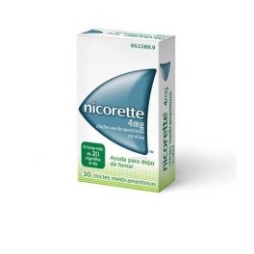 NICORETTE 4MG, 30 CHICLES MEDICAMENTOSOS