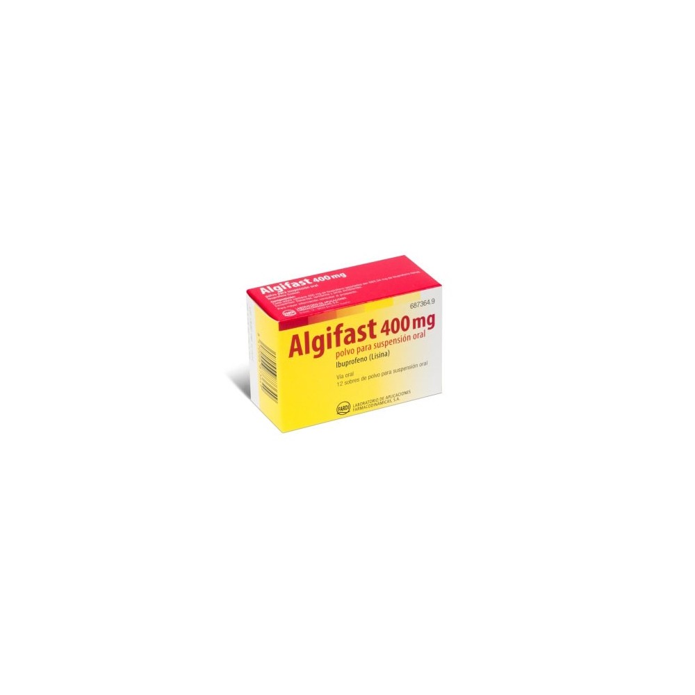 ALGIFAST 400 MG 12 SOBRES POLVO