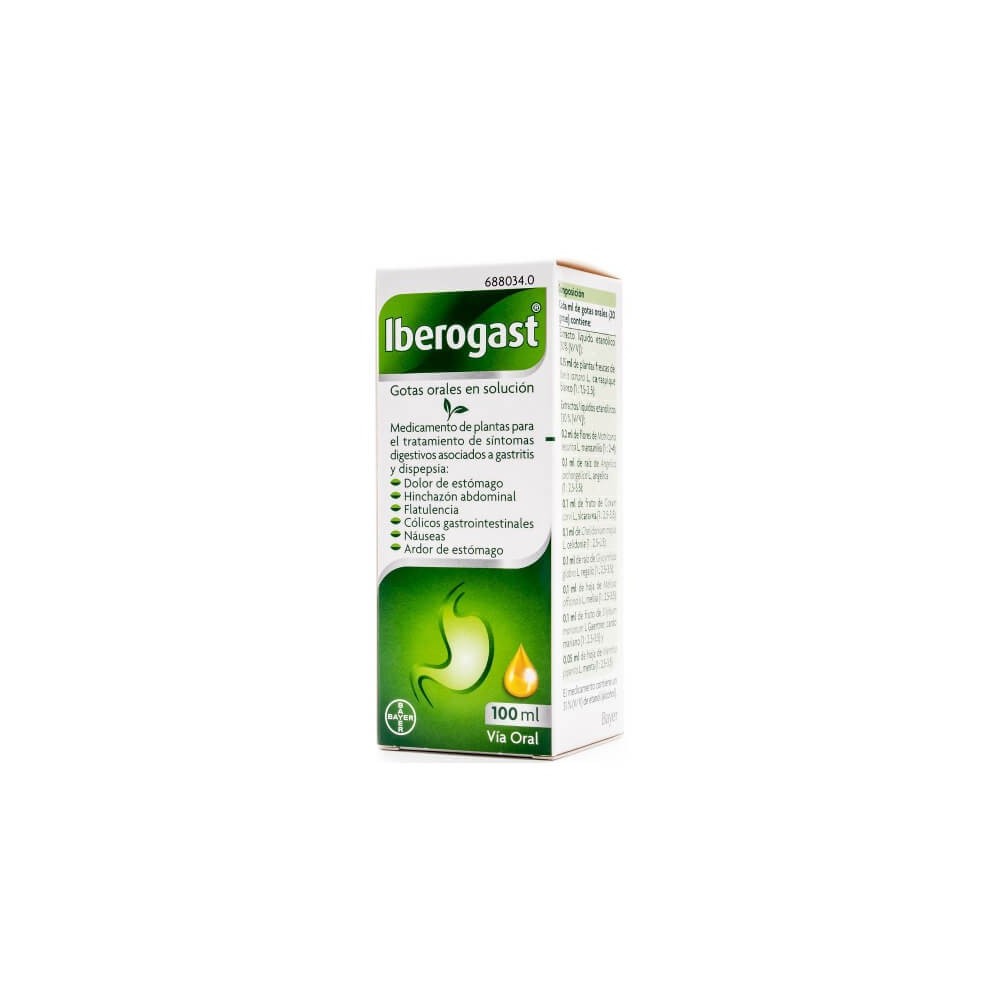 IBEROGAST GOTAS ORALES EN SOLUCIÓN, 1 FRASCO DE 100ML